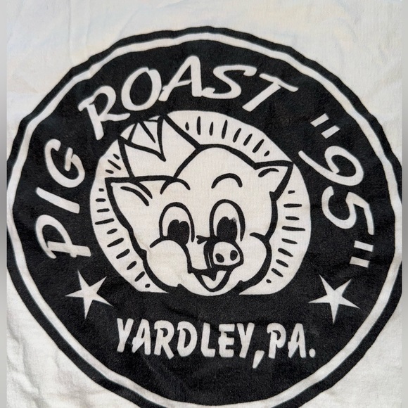 Vintage 90’s “Pig Roast” Tank Top: Adult XL: Okay Condition: BBQ Fest - Picture 4 of 4